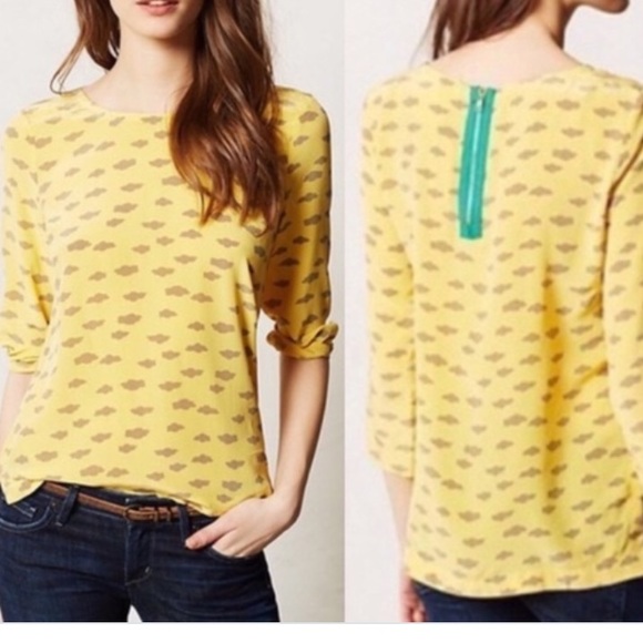 Anthropologie Tops - Anthropologie Maeve 100% Silk Top